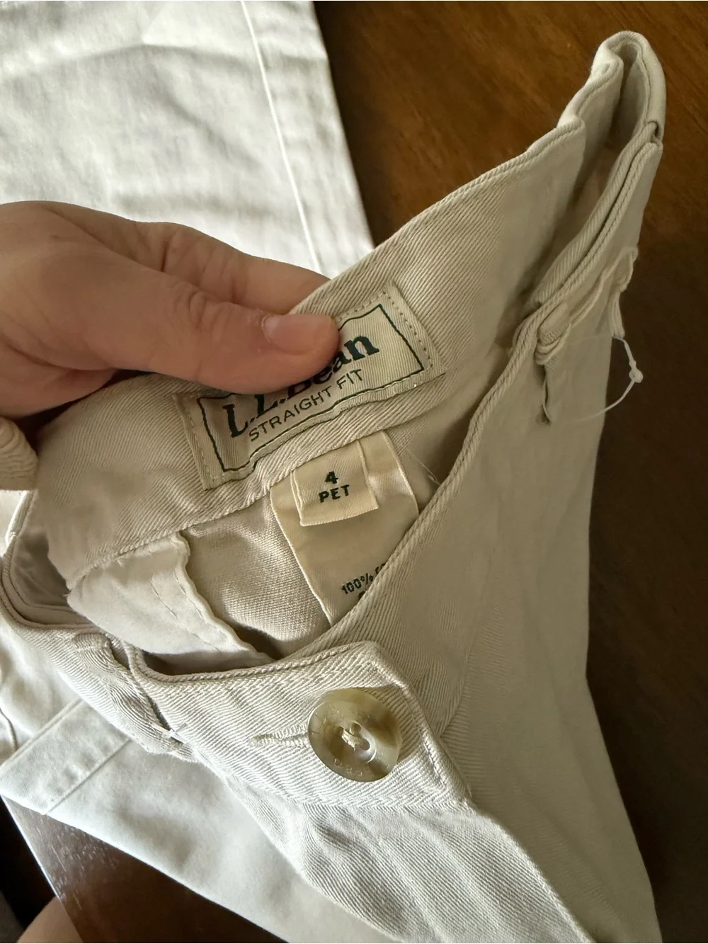 Classic White Straight-Leg Pants